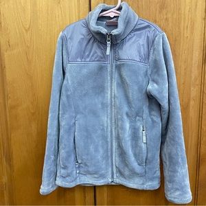 32 Degrees Heat GIRLS Lavender Super Soft Plush Fuzzy Full Zip Jacket Cozy Comfy